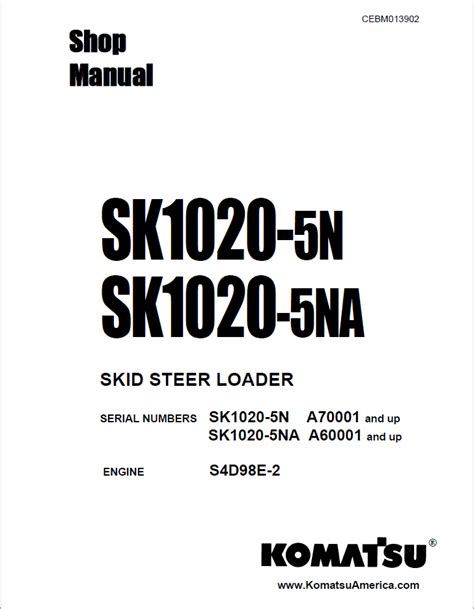 komatsu sk1020 5na manual